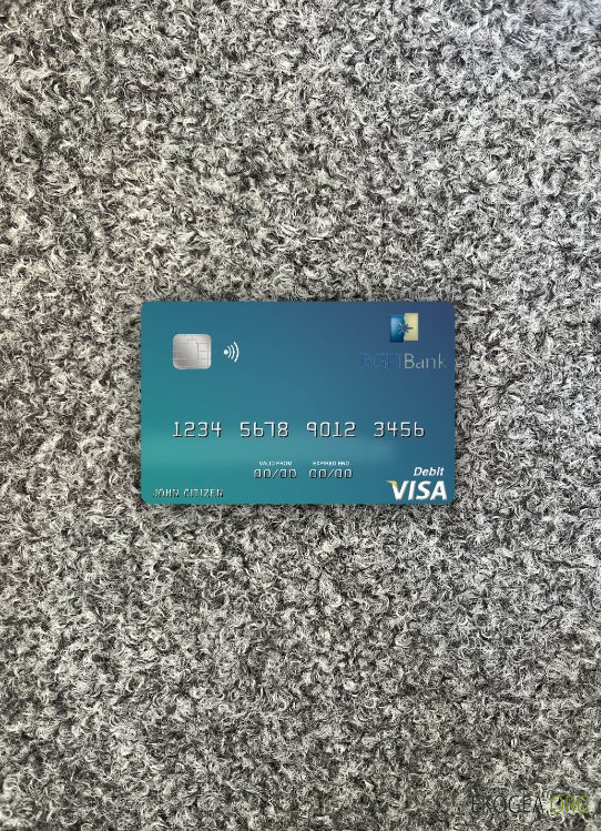 Gabon BGFI Bank carte de débit visa photolook recto